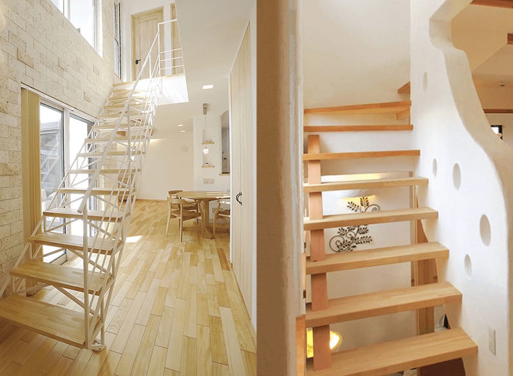 階段の種類と特徴について解説します 自然素材で建てる注文住宅 健康住宅なら無添加住宅
